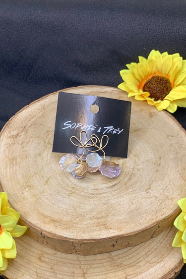 Floral Multi Tone Earrings