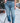 Rhinestone Studded Straight Jean