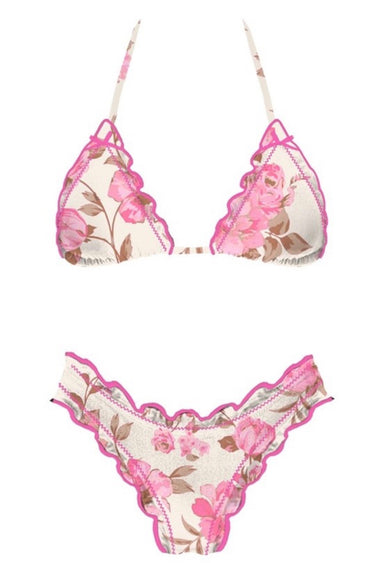 Floral & Ruffle Swim Bottom