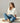 Short Sleeve V-Neck Collared Sweater