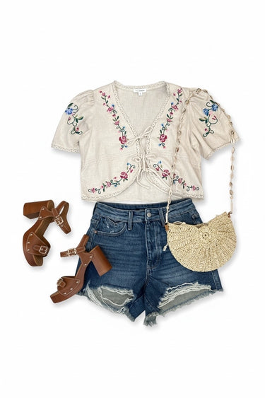 Cut Off Denim Shorts