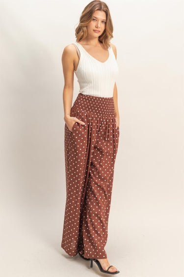 Polka Dot Wide Leg