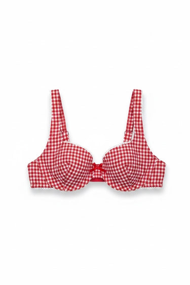 Gingham Cup Top