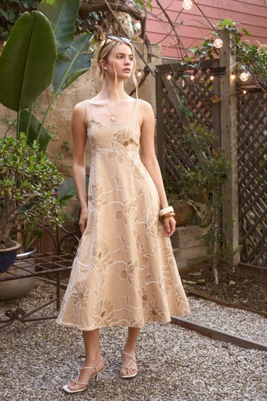 Embroidered Maxi Dress