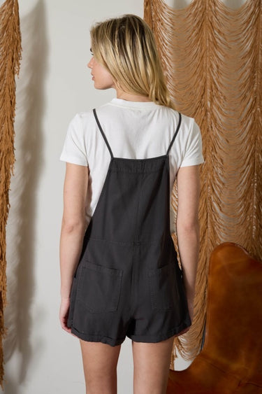 Cuffed Short Overalls