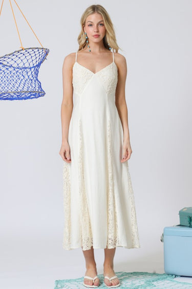 Lace Detailed Maxi Dress