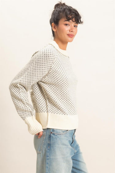 Print Crewneck Sweater