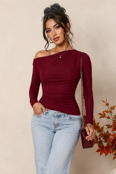 Long Sleeve Asymmetric Top