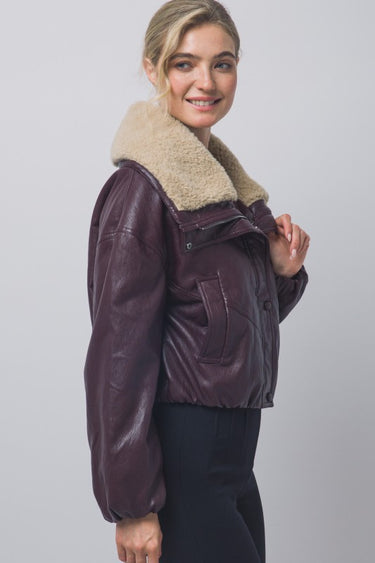 Faux Fur Bomber Jacket