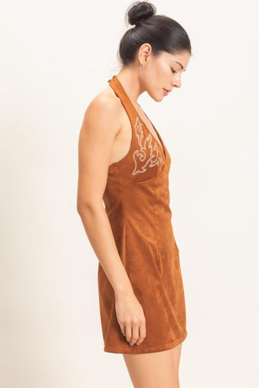 Western Suede Dress