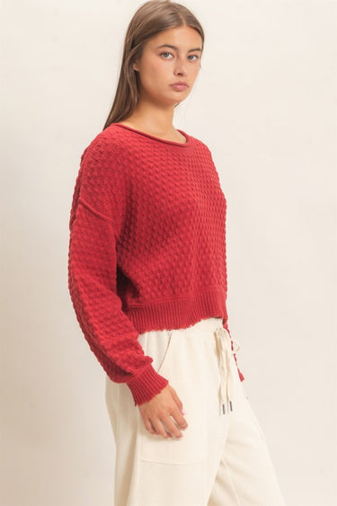 Cropped Knit Sweater