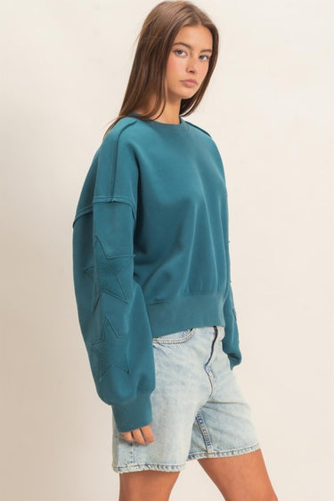 Cropped Star Sweatshirt
