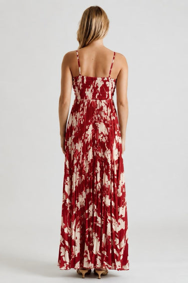 Floral Pleated Gown