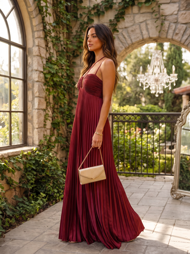 Pleated Gown