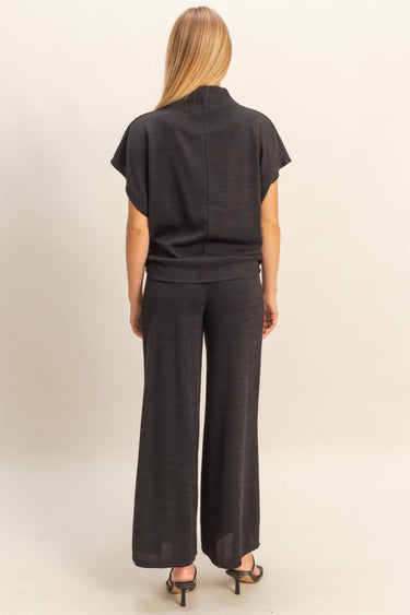 Ribbed Wide Leg Pants