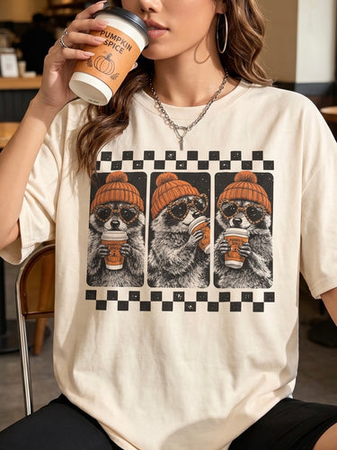 Pumpkin Spice Racoon Tee