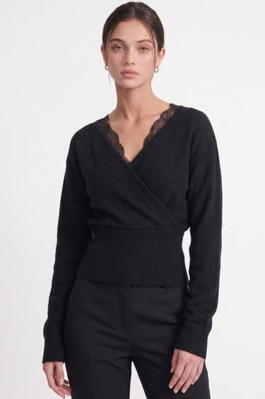Lace Wrap Sweater
