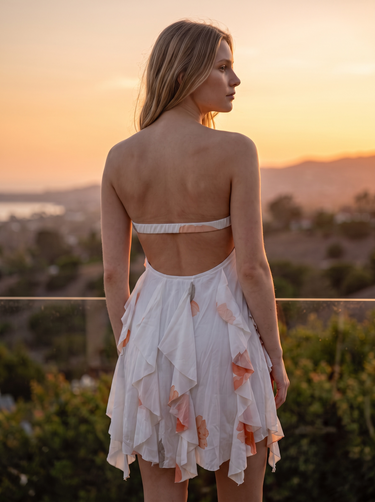 Floral Strapless Dress