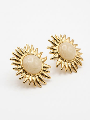 Sunburt Post Earring