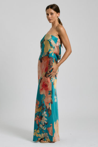 Satin Floral Dress
