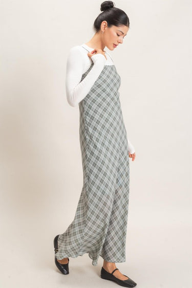 Plaid Maxi Dress