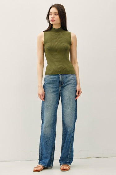 Mock Neck Sweater Tank