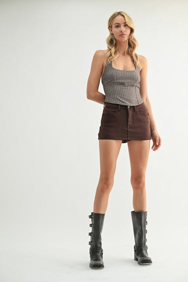 Denim Skort