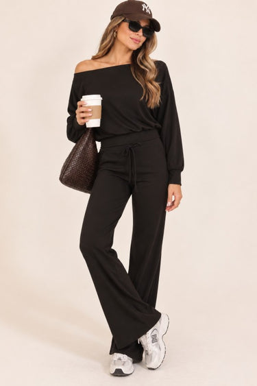 Boatneck Knit Top