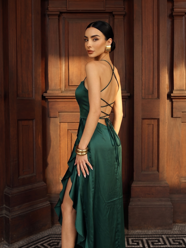 Cascading Ruffle Gown