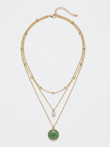 Layered Stone Necklace