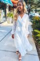 Wrap Maxi Dress White