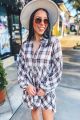 Plaid Shirt Dress