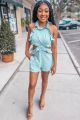 Cut Out Romper Mint