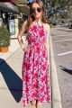 Halter Print Maxi Dress