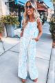 Floral Jumpsuit Blue