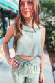 Linen Crop Top