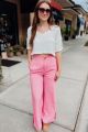 Wide Leg Pants Pink