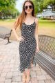 Floral Maxi Dress Black