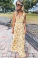 Floral Maxi Dress Yellow