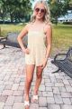 Tie Strap Gauze Romper