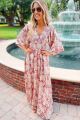 Paisley Maxi Dress Mauve