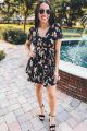 Floral Button Shift Dress