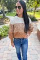 Ombre Cable Knit Sweater