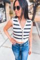 Knit Striped Vest