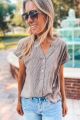 Pinstripe Blouse