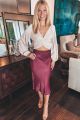 Midi Skirt Wine