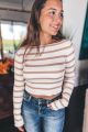 Striped Cropped Sweater