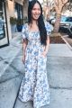 Floral Smocked Maxi Dress