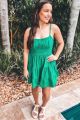 Tie Back Dress Emerald