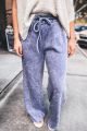 Acid Wash Wide Leg Sweatpants